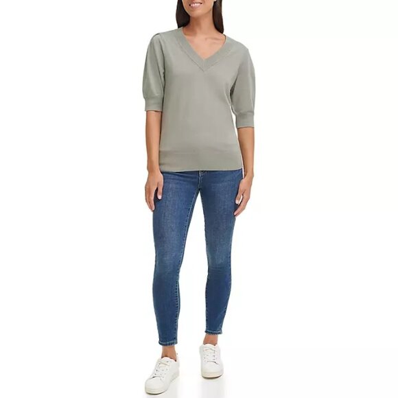 Ladies Puff Sleeve Sweater - Picture 4 of 5